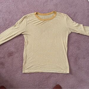 Soft yellow striped shirt